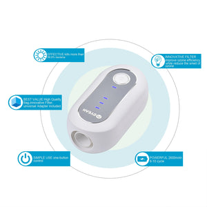 CPAP Higienizador elimina 99.9% das bactérias